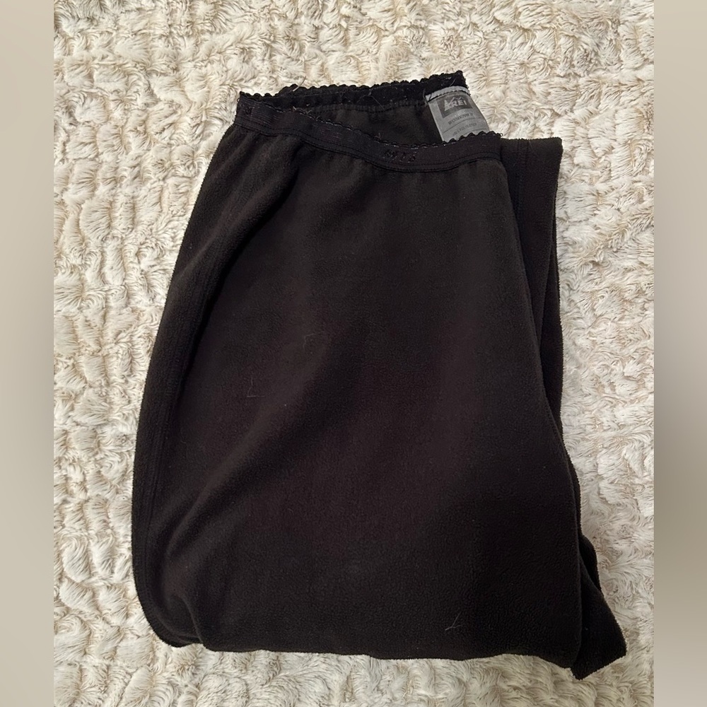 REI Black Polyester Joggers Size Small